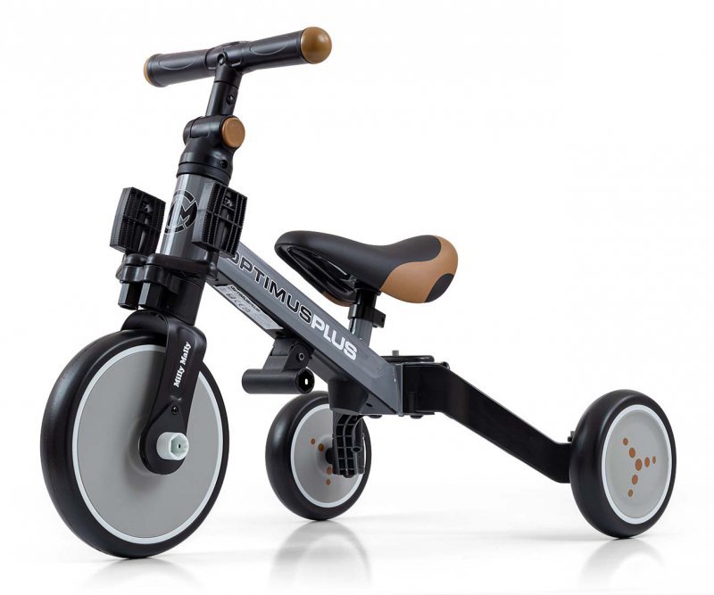 Milly Mally Rowerek 4w1 Optimus Plus Grey