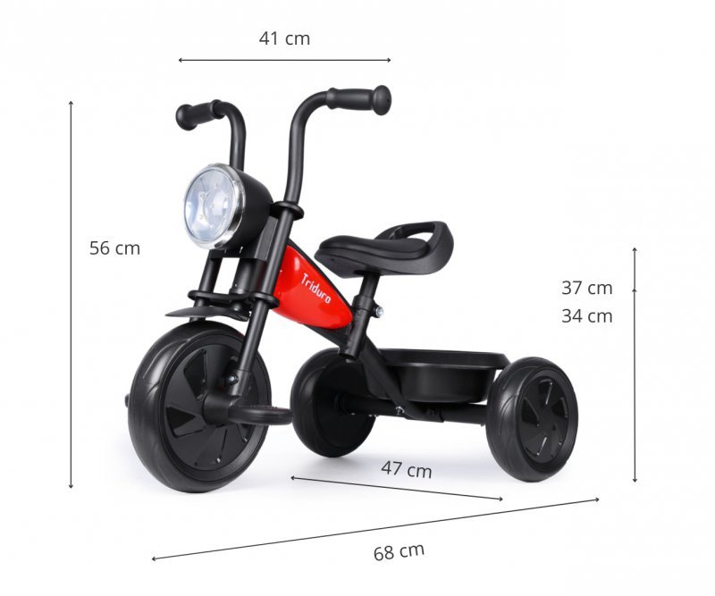 Qplay Rowerek Trójkołowy Triduro Red