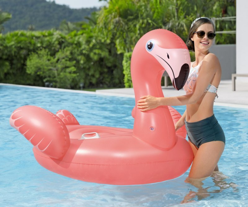 Bestway Dmuchany Flaming do pływania 1.68m x 1.2m