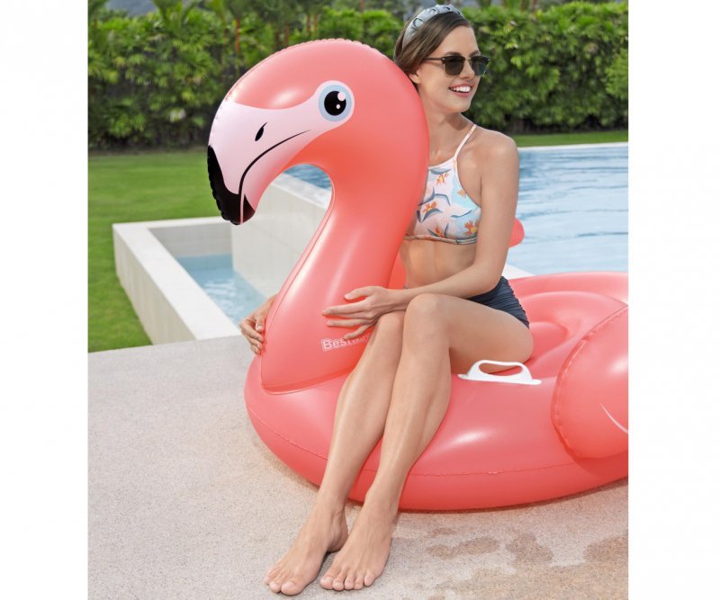 Bestway Dmuchany Flaming do pływania 1.68m x 1.2m