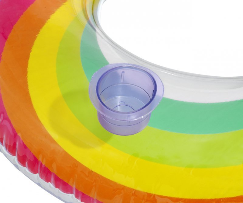 Bestway Koło do pływania z oparciem Tęcza 1.07m