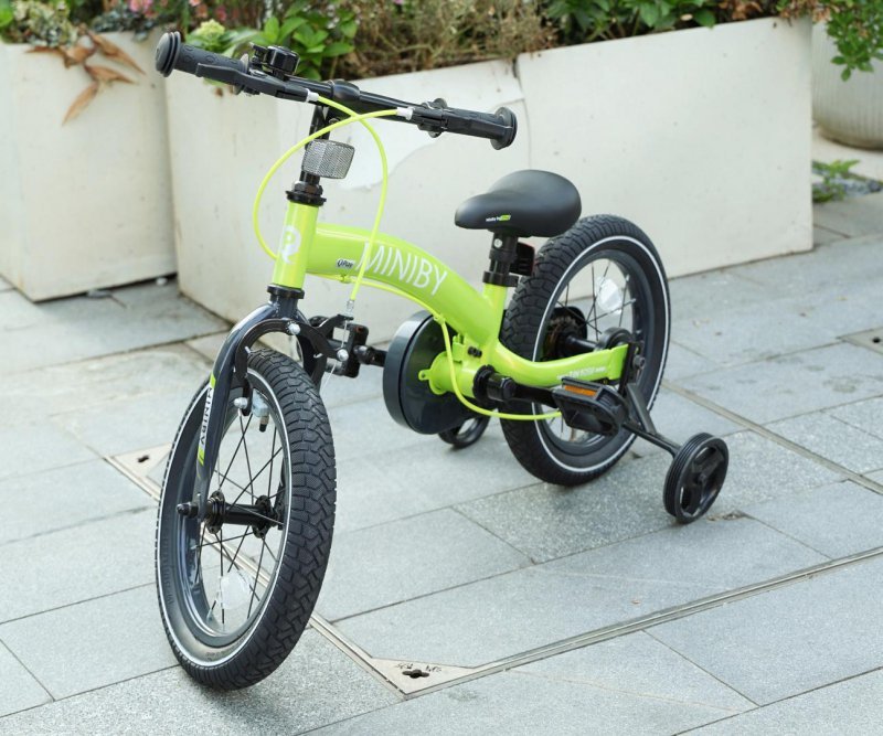 Qplay Rowerek Dziecięcy - Rowerek Biegowy Miniby 14 cali Green