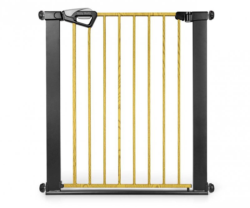 Milly Mally Bramka zabezpieczająca Barierka na schody Guardy 83 Black Natural