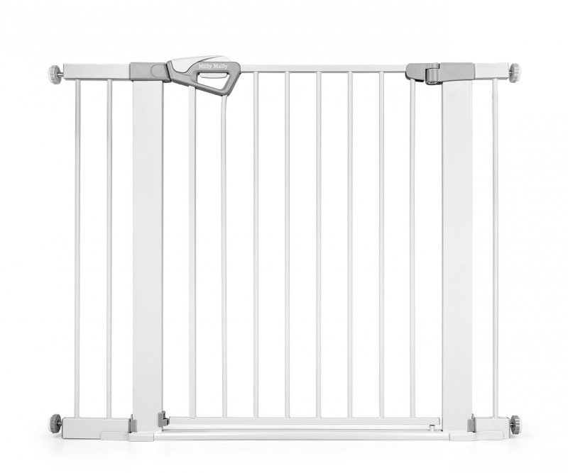 Milly Mally Bramka zabezpieczająca Barierka na schody z rozszerzeniami Guardy 104 White