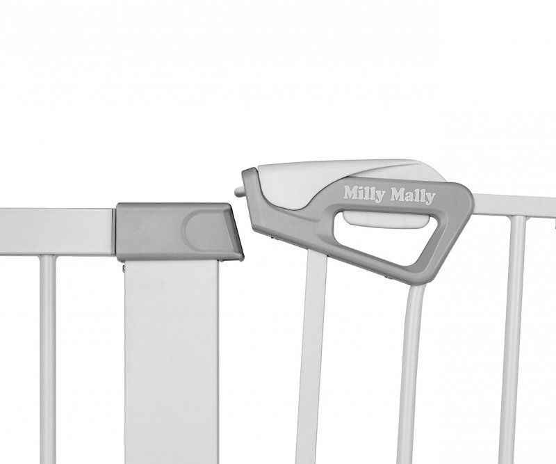 Milly Mally Bramka zabezpieczająca Barierka na schody z rozszerzeniami Guardy 104 White