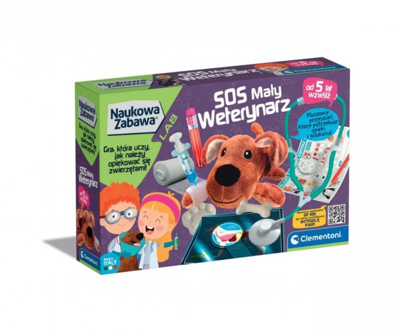 Clementoni Naukowa Zabawa Lab S.O.S Mały Weterynarz