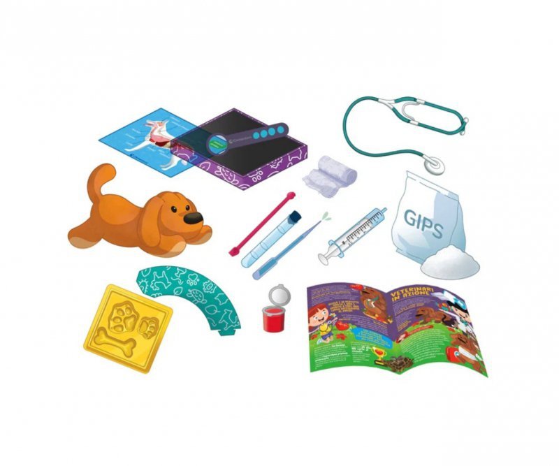 Clementoni Naukowa Zabawa Lab S.O.S Mały Weterynarz