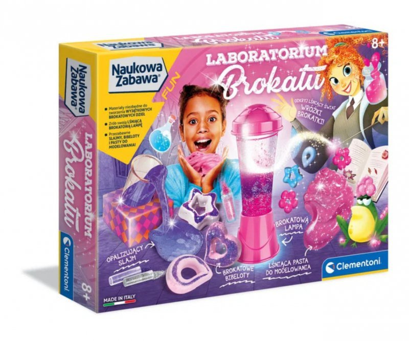 Clementoni Naukowa Zabawa Lab Laboratorium Brokatu