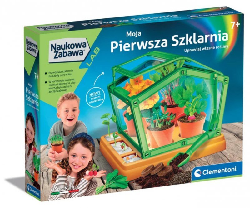 Clementoni Naukowa Zabawa Lab Moja Pierwsza Szklarnia