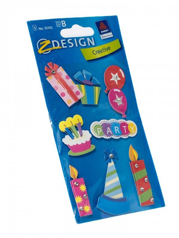 Naklejki Plakietki samoprzylepne do ozdabiania  Party